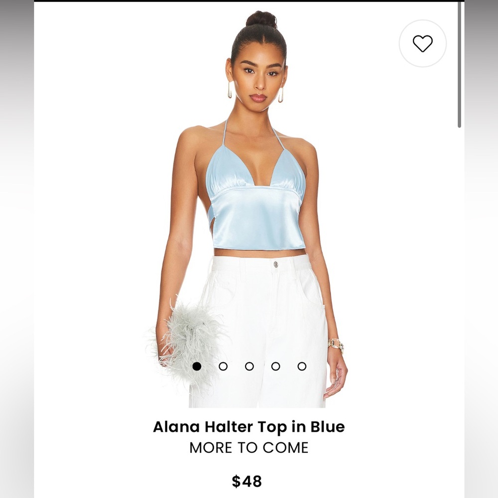 Revolve More to Come Alana Halter Top in Blue